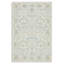 Netline Home Collected Border Muted Green Floral Washable Rug-135771568