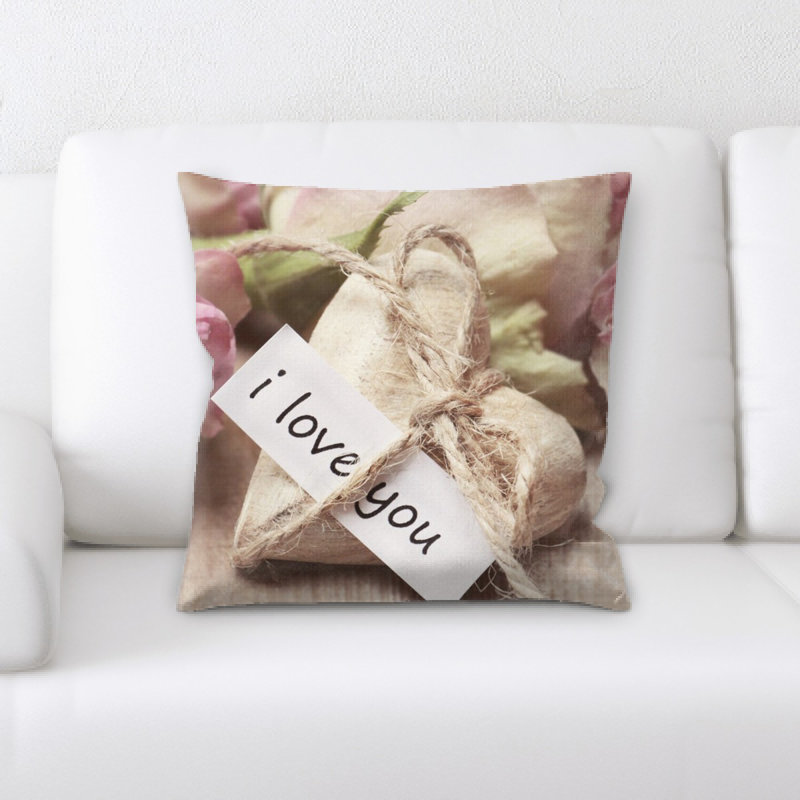 Roses Square Pillow Cover & Insert