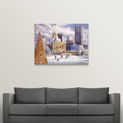 «Christmas at the Point» par Jess Hager, peinture sur toile
