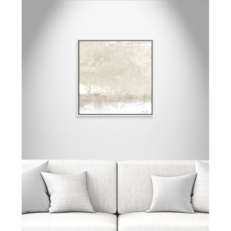 Delevan Better Days - Floater Frame Print on Canvas, 25.5" H x 25.5" W, White