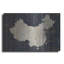 17 histoires «Old World Map China» par Wild Apple Portfolio, art mural en métal-241982990