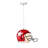 1 - Light Rugby Helmet Chandelier Dimmable