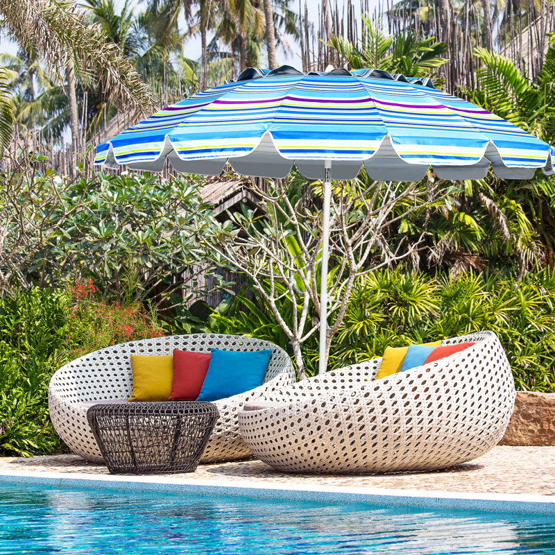 Octavis 96'' Tilt Beach Umbrella