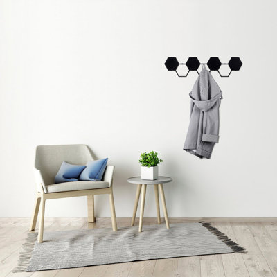 Crochet mural Elysee 7 - noir
