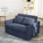 48.8" Wide Upholstered Reclining Sleeper Sofa-1465468812