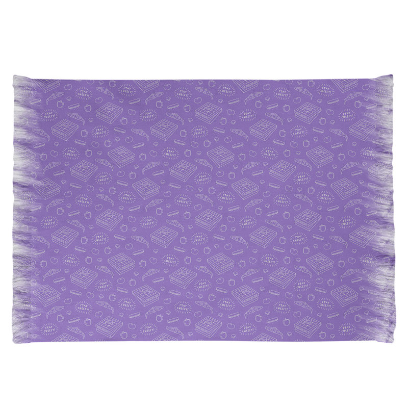 Mauve pizza Tapis décoratif, non