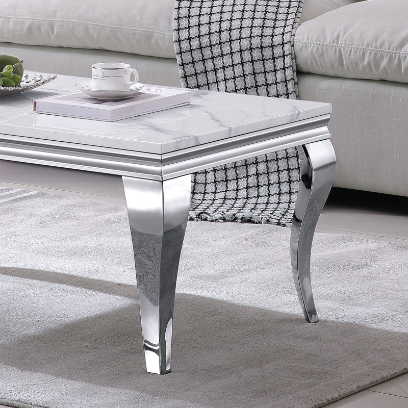 Table basse Jennita, Argent argent
