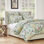 Ensemble de housse de couette 3 pièces en jade de taille très grande Pavona Greenland Home Fashions Pavona, 108 x 92 pouces
