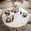 Extendable Round Metal Base Dining Table-221239554-221239672