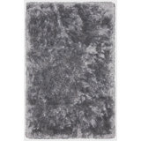 Chandra Rugs Giulia Collection Plush Modern Contemporary Hand-Woven Silver White Grey Shag Polyester Pile Material Handmade Area Rug
