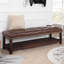 Banc rembourré en bois pour chambre à coucher et entrée