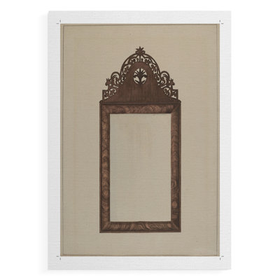 Vintage Sketch XL -Canvas Print Only - NOT FRAMED