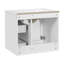 Meuble-lavabo de 24 po avec lavabo en céramique-366340788
