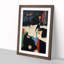 Man Holding a Samurai Sword by Toyohara Kunichika - Picture Frame Art Print-55576757-55576756