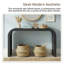 Modern Arched Console Table – Sleek Black Minimalist Design (Sturdy Stable Frame)-1839633761