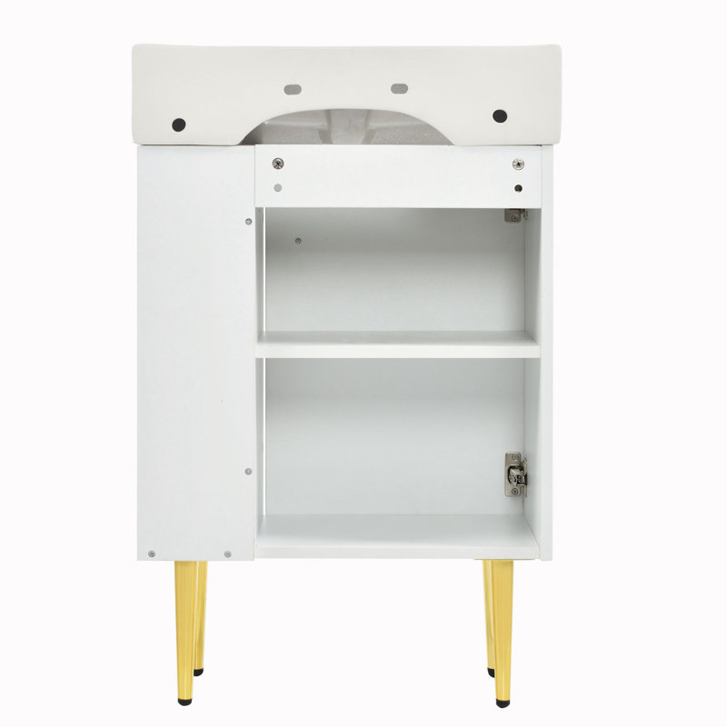 Ensemble de meuble-lavabo simple 21,6 po avec dessus Kker