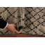 Tapis oriental marocain rayé brun 2 x 3