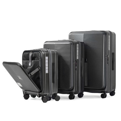 Luggage,with front opening,TSA approved lock,hardshell suitcase