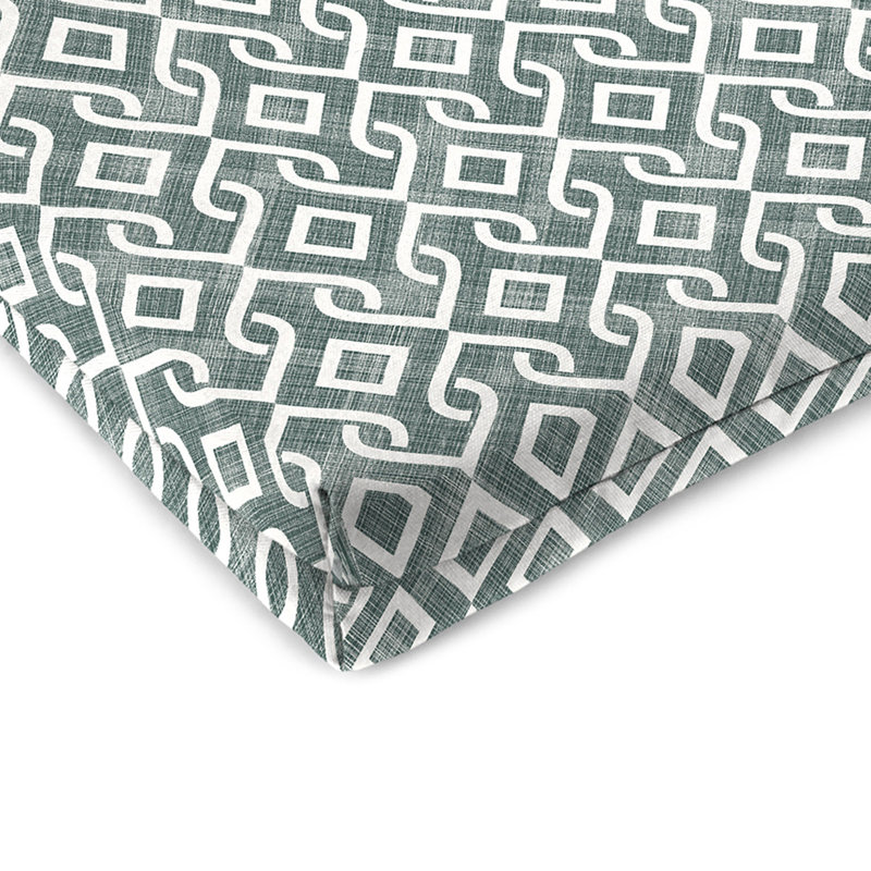 Outdoor Seat/Back Cushion, Gray Damask