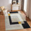 Demetriona Washable Abstract Area Rug – Low-Pile, Non-Slip, Stain-Resistant