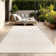 Tapis moderne avec motif de lignes minimalistes crème