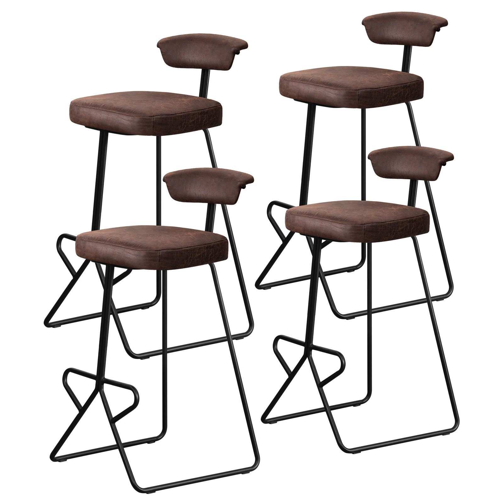 17 Stories 29.7"Velvet Upholstered Bar Stool Wayfair