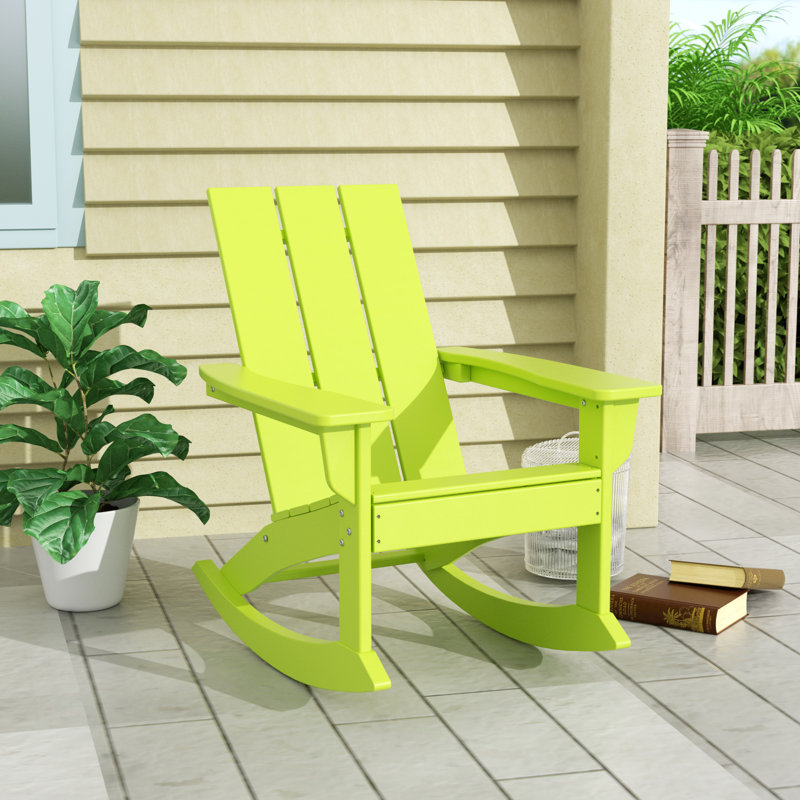 Joubert Outdoor Adirondack Chair, Lime