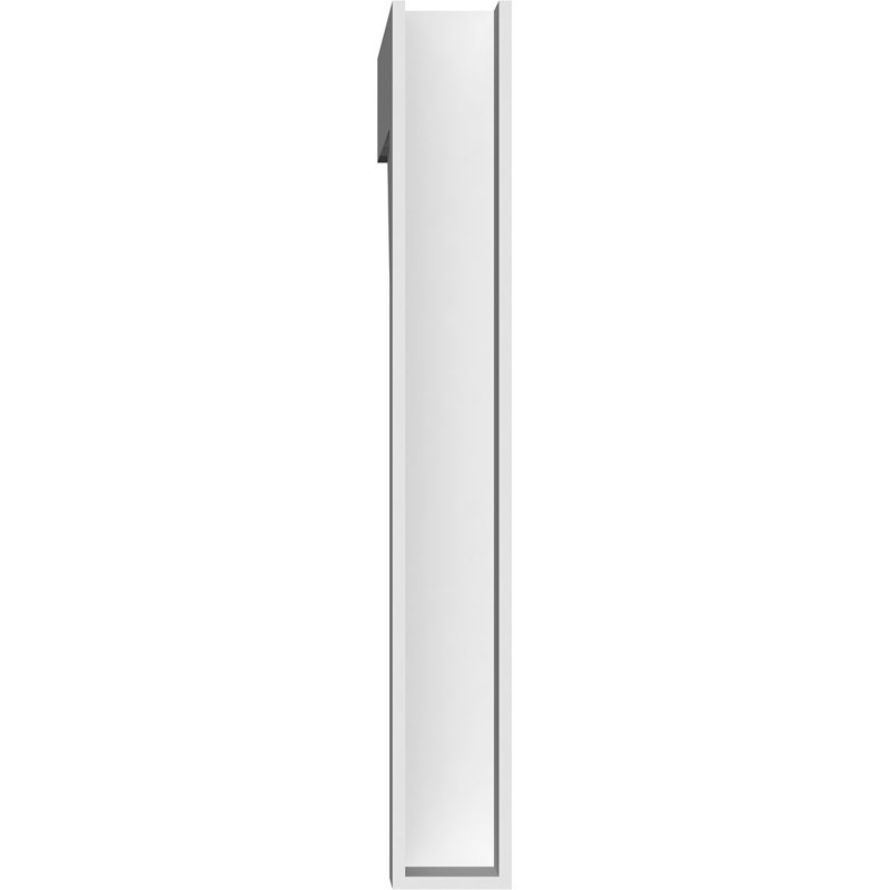 Support en PVC de qualité architecturale standard standard avec extrémités en bloc, H 26 po x l 3 po x P 20 po