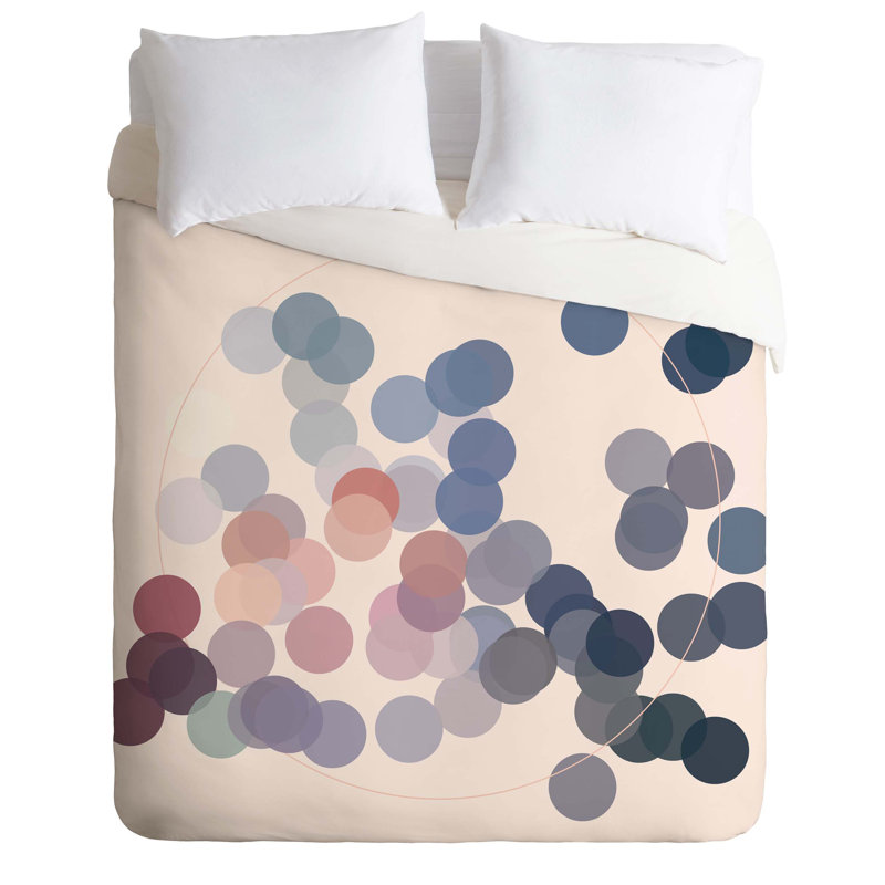Gabi Polyester Dots Duvet Cover, Twin/Twin XL Duvet Cover + 1 Standard Sham