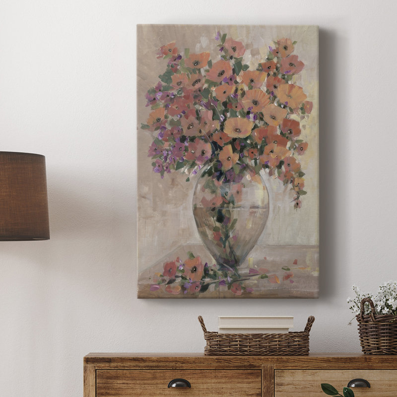 Décoration florale I - Cavas enveloppés de galerie, H 27 po x l 18 po