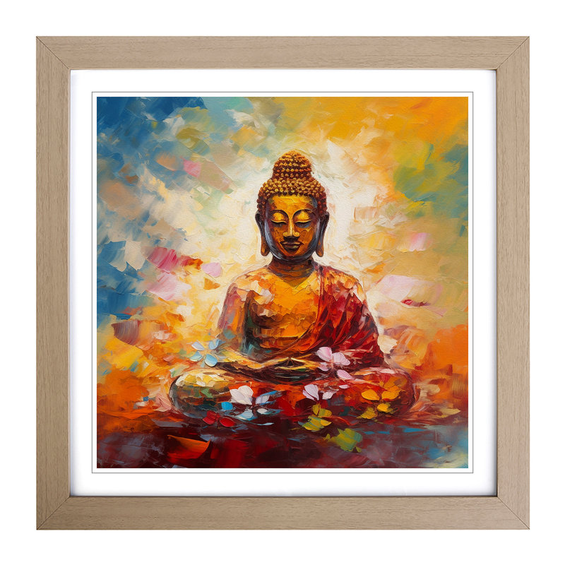 Single Picture Frame Print on Wood, Oak