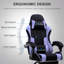 LUCKRACER Adjustable Reclining Ergonomic Swiveling PC & Racing Game Chair with Footrest-113244923-129584377