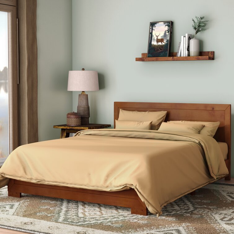 Trent Solid Wood Low Profile Platform Bed