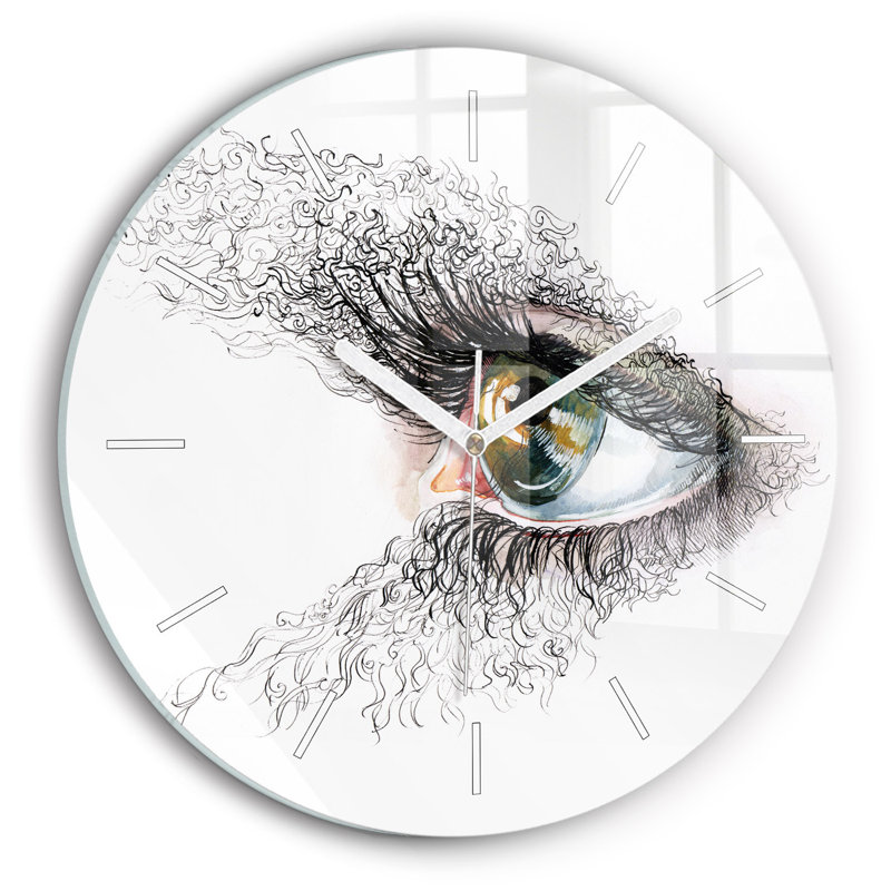 Glass Wall Clock