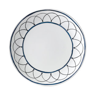 Assiette plate à dîner 10 po blue oiseau