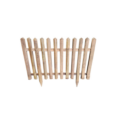 Double sided Bamboo Picket Fence Border