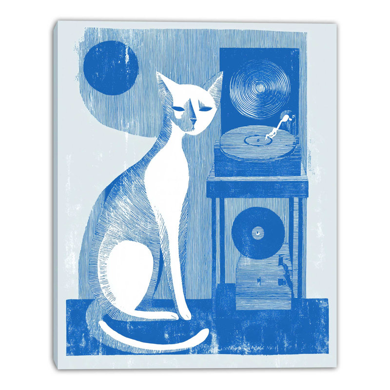 Art mural sur toile Blue Moon, L 12 po x H 16 po x P 1 po