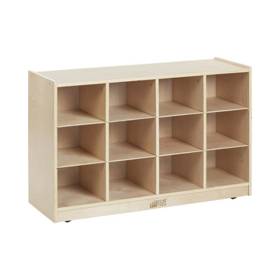 ECR4Kids 12 Cubby Mobile Tray Storage Cabinet, 3x4, Classroom Furniture