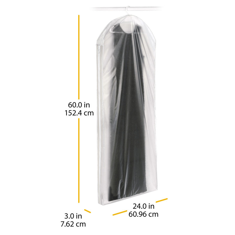 Whitmor White Breathable Fabric Garment Bag with Zipper