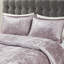 Édredon 5 pièces pour lit double / grand - velours froissé avec 2 taies décoratives et coussins décoratifs attrayants-119448838