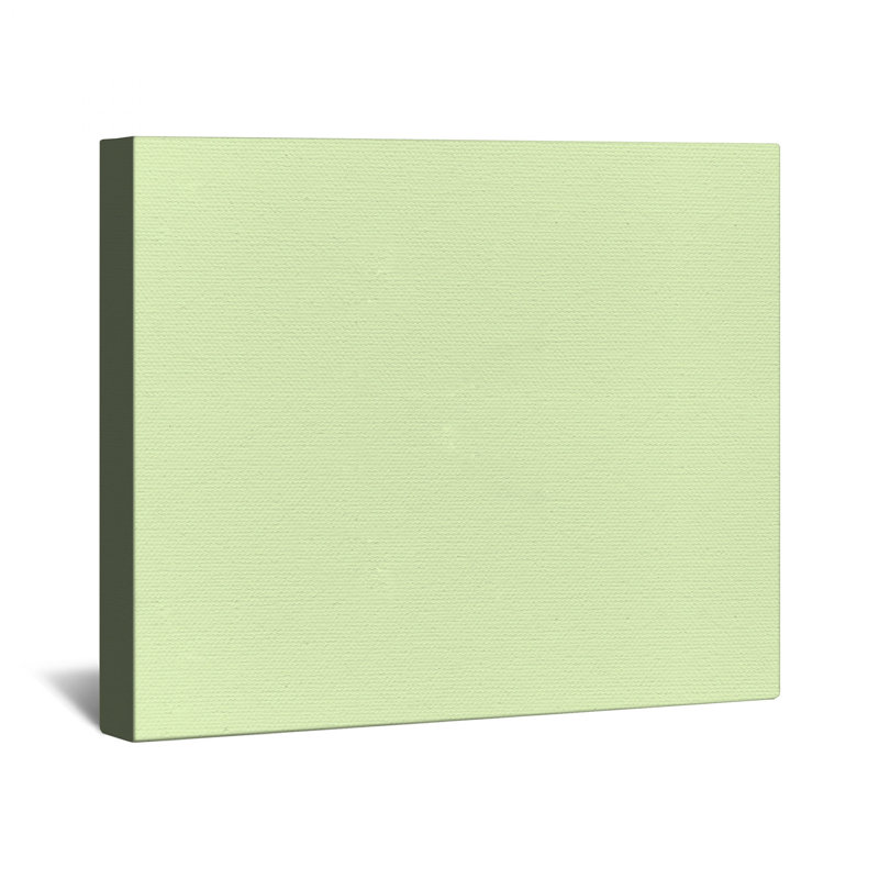 Toile tendue de teinte vert clair en plusieurs tailles, 24 po x 36 po