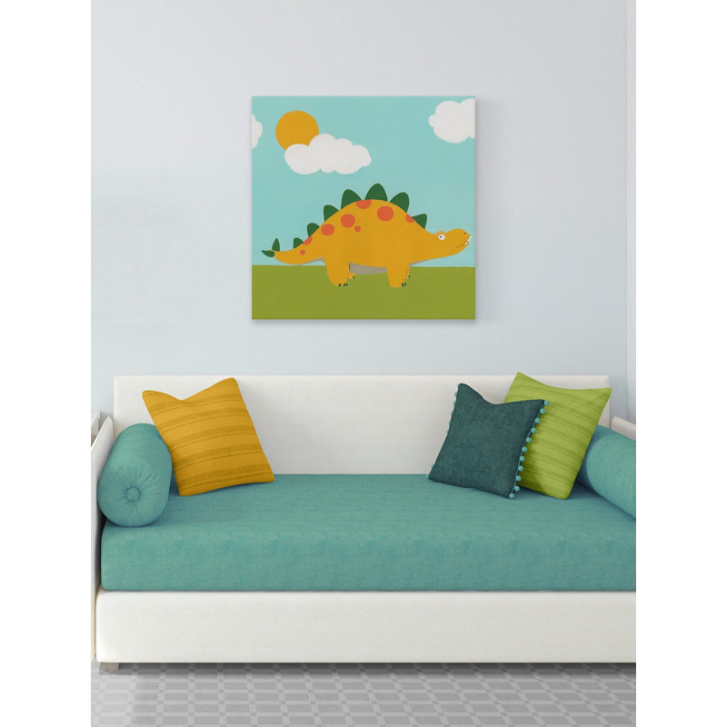 Reproduction sur toile tendue Paradiso Playtime Dino II, H 18 po x l 18 po x P 1,5 po
