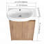 Meuble-lavabo autoportant de 23 po avec lavabo et portes à fermeture douce-676090899