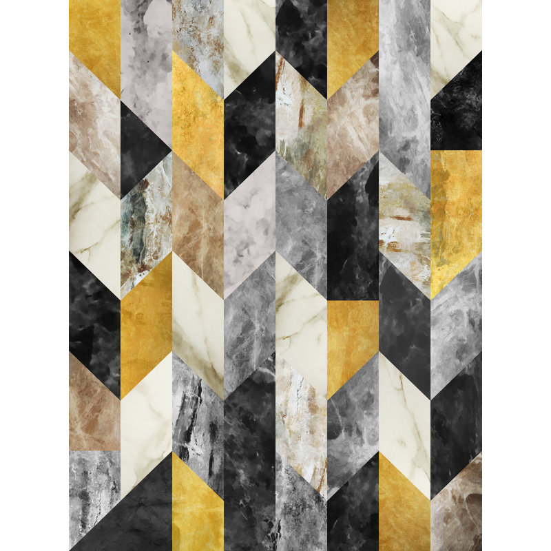Marbré géométrique 2 par Angel Estevez - photographie, Non mat, 32" H x 24" W
