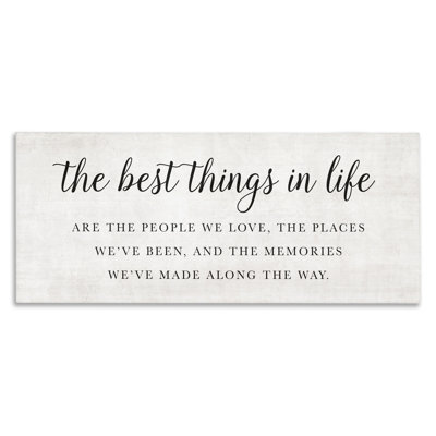 «Best Things In Life Uplifting Canvas», conception par Natalie Carpentieri
