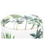 Holmfirth 38cm Wide Velvet Round Floral Ottoman with Storage