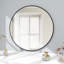 Miroir mural rond en aluminium Bhage-747923984-747923985