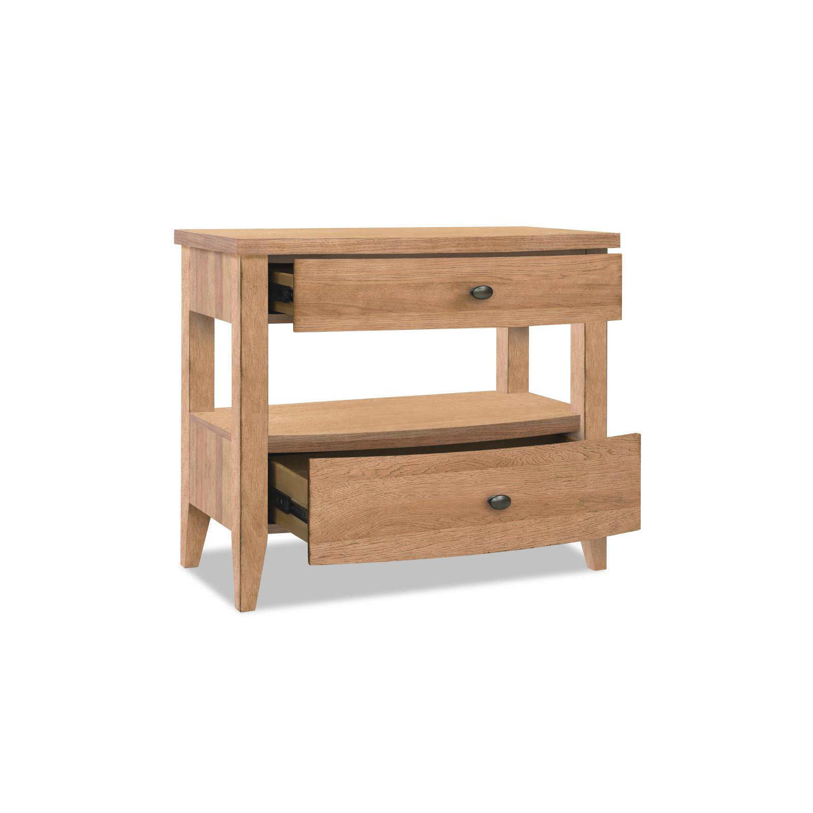 2 - Drawer Nightstand, Tan