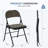 Fabric Padded Folding Chair, Upholstered Stackable Folding Chair Set-602085671-591247125