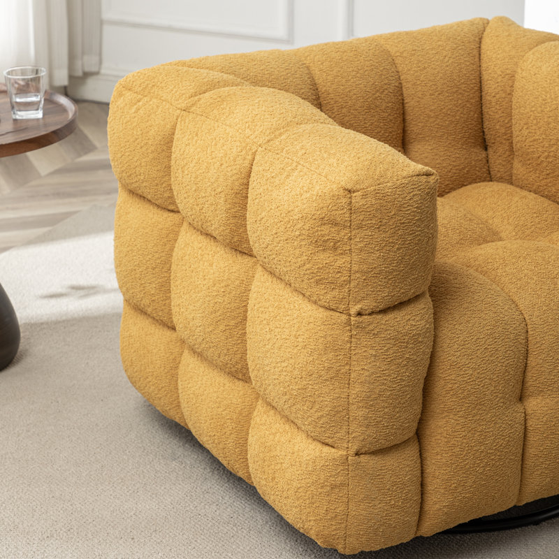 Chaise pivotante Avdul, Boucle jaune